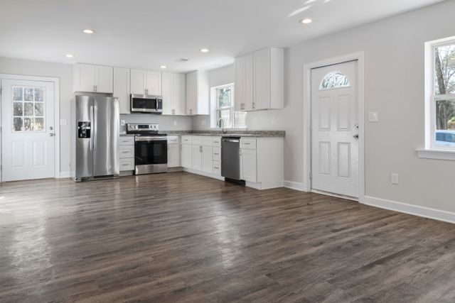 kitchen and hardwood flooring